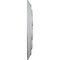 Ekena Millwork Spiral Ceiling Medallion (Fits Canopies up to 4"), Hand-Painted Frost, 25 1/4"OD x 4"ID x 2"P CM25SPFRF - alternate 2